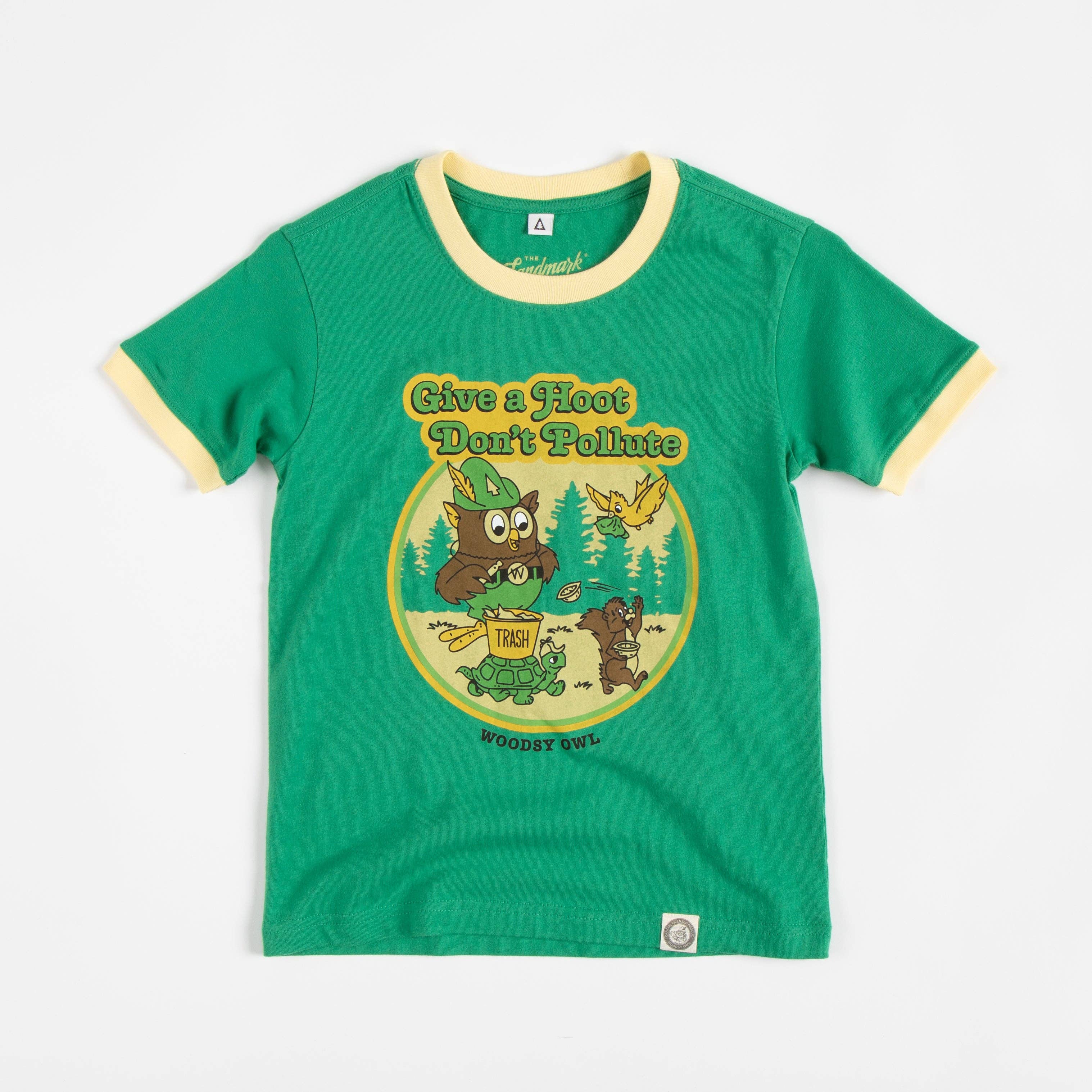 The Landmark Project - Woodsy Owl and Friends Youth Short Sleeve Ringer Tee