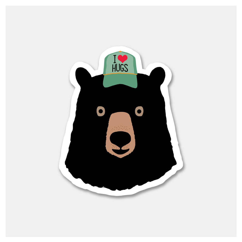Rock Scissor Paper - Black Bear Vinyl Sticker
