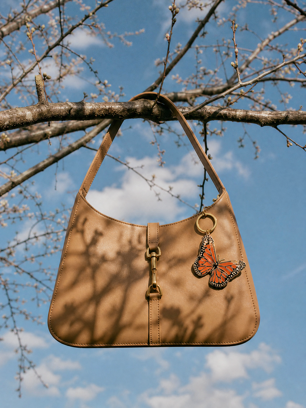 Happily Plants - Monarch Butterfly Keychain & Bag Charm, Butterfly Gifts