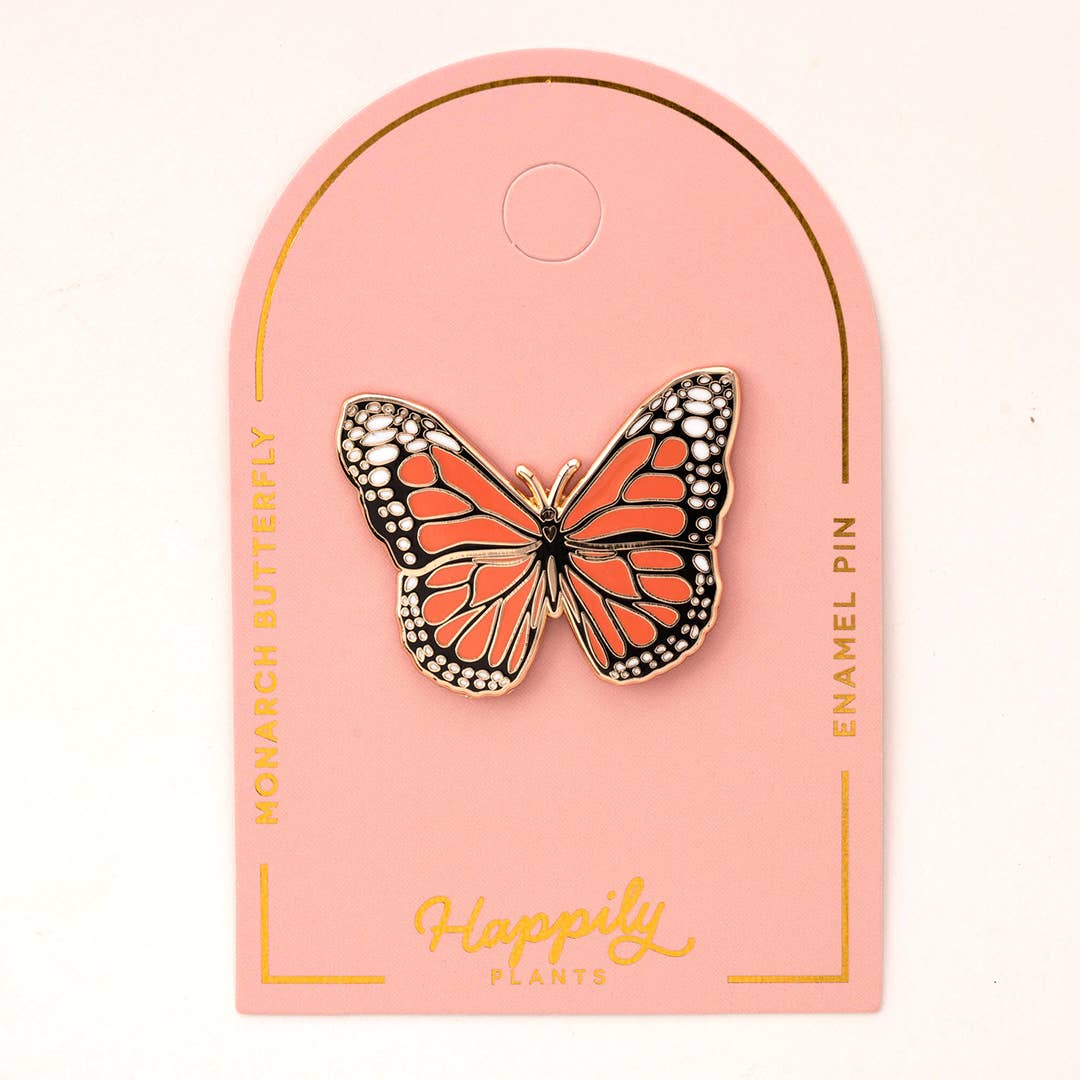Happily Plants - Monarch Butterfly Pin, Butterfly Gifts