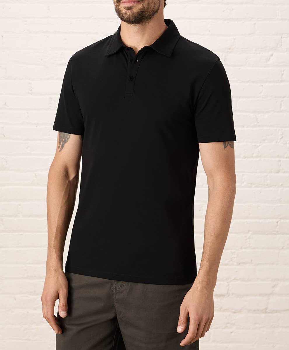 Pact - Men's Luxe Stretch Jersey Slim Polo