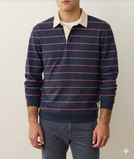 Marine Layer - Men's Sueded Rugby Polo